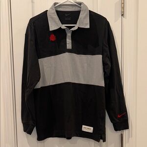Nike Ohio State Buckeyes Campus Collection Rugby Polo, Size Small